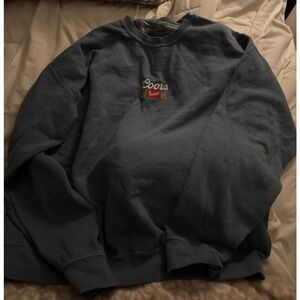 Coors Blue/gray Sweatshirt
